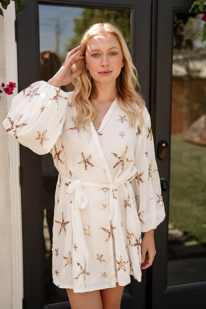 Sequin Stars Robe