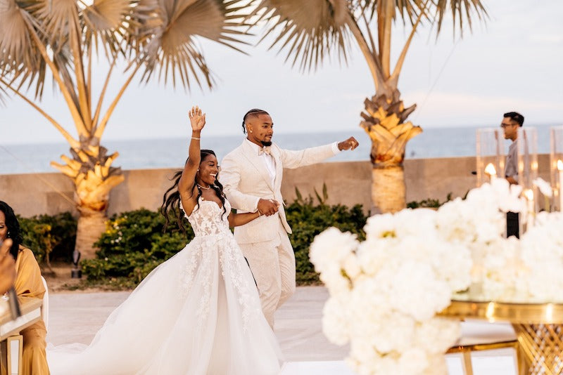 Simone Biles and Jonathan Owens Wedding Entering Reception