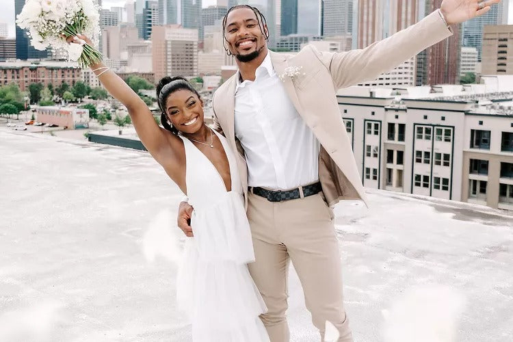 Simone Biles and Jonathan Owens Courthouse Wedding Style