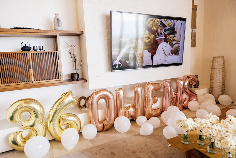 Letter Balloons Wedding Decor