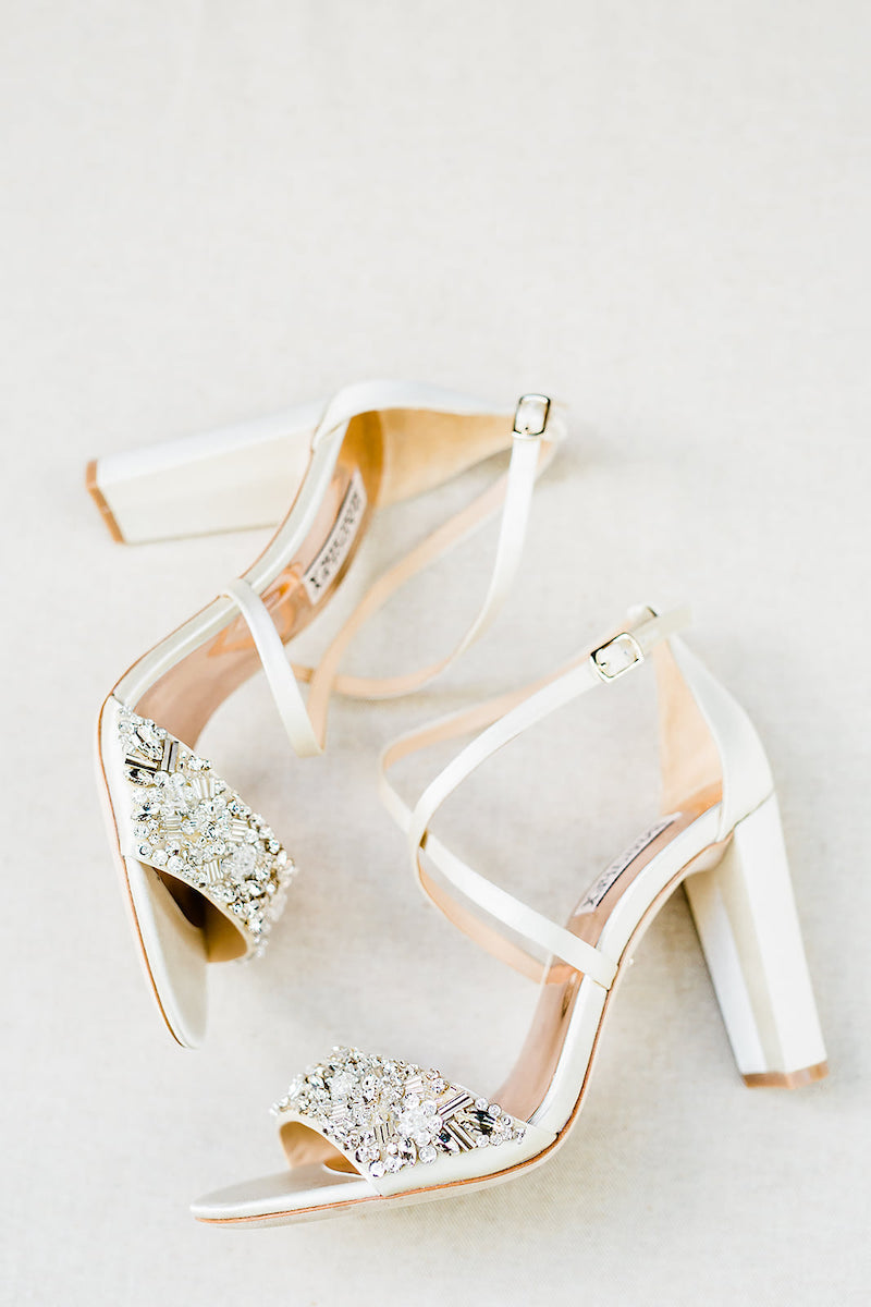 sparkle bride shoes - blush wedding in Texas