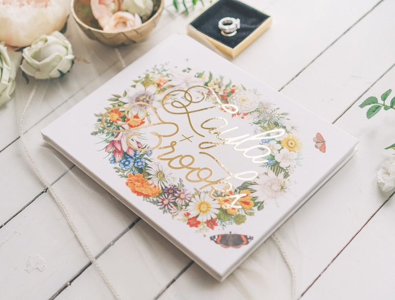 Spring Wedding Guest Book