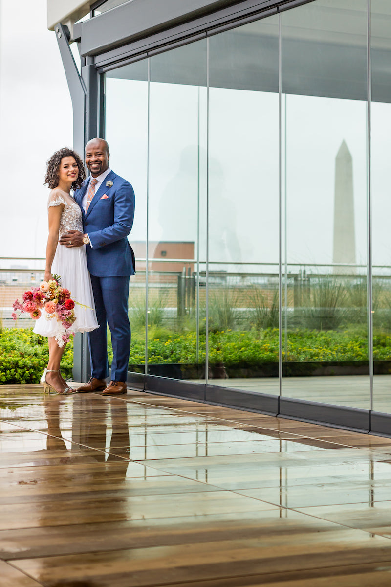 Spy Museum Vow Renewal Rooftop Photos