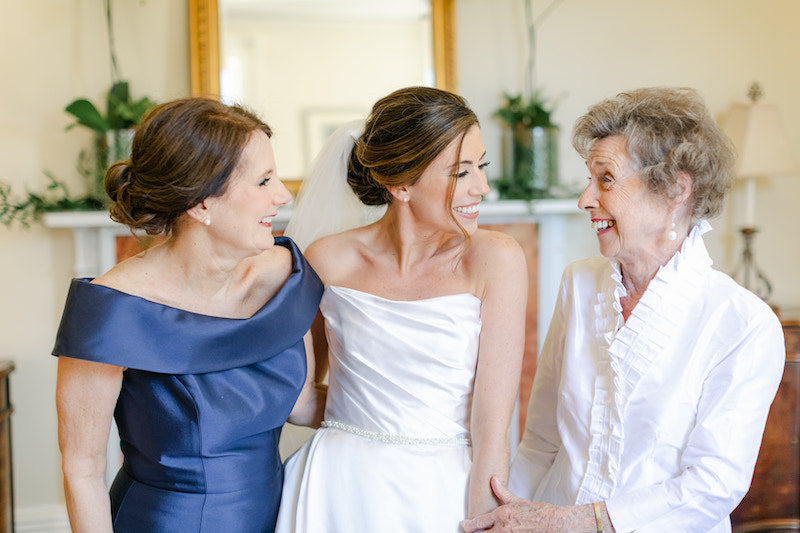Three Generations of Women, Bride, Mom and Grandmother