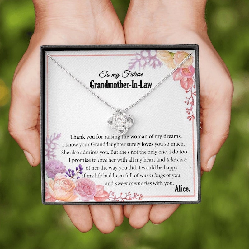 To My Future Grandmother In Law Necklace Gift