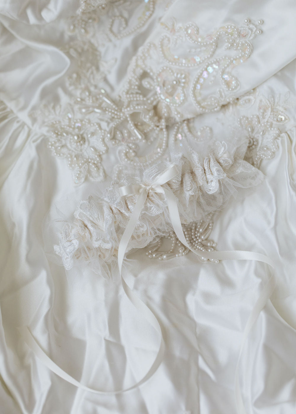 How To Use Mother's Wedding Dress To Make 3 Bridal Garters