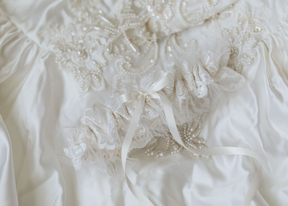 How To Use Mother's Wedding Dress To Make 3 Bridal Garters