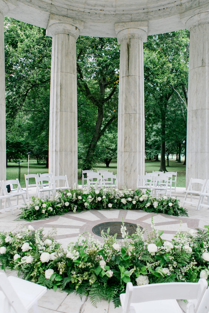 Washington DC Memorial Wedding Flowers