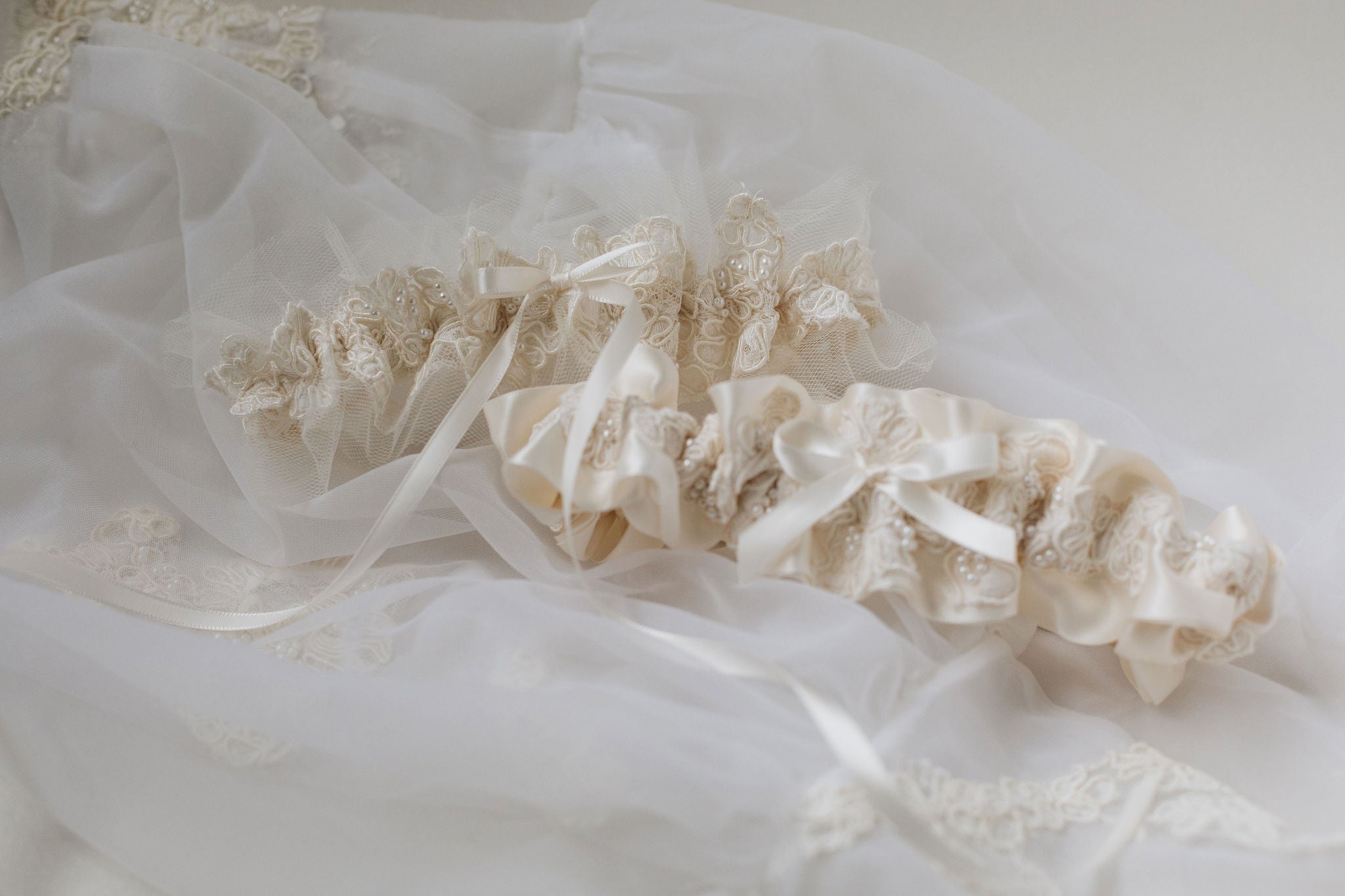 what to do with mother's wedding dress - wedding garters w pearls & lace handmade from the dress sleeves by expert bridal heirloom designer, The Garter Girl