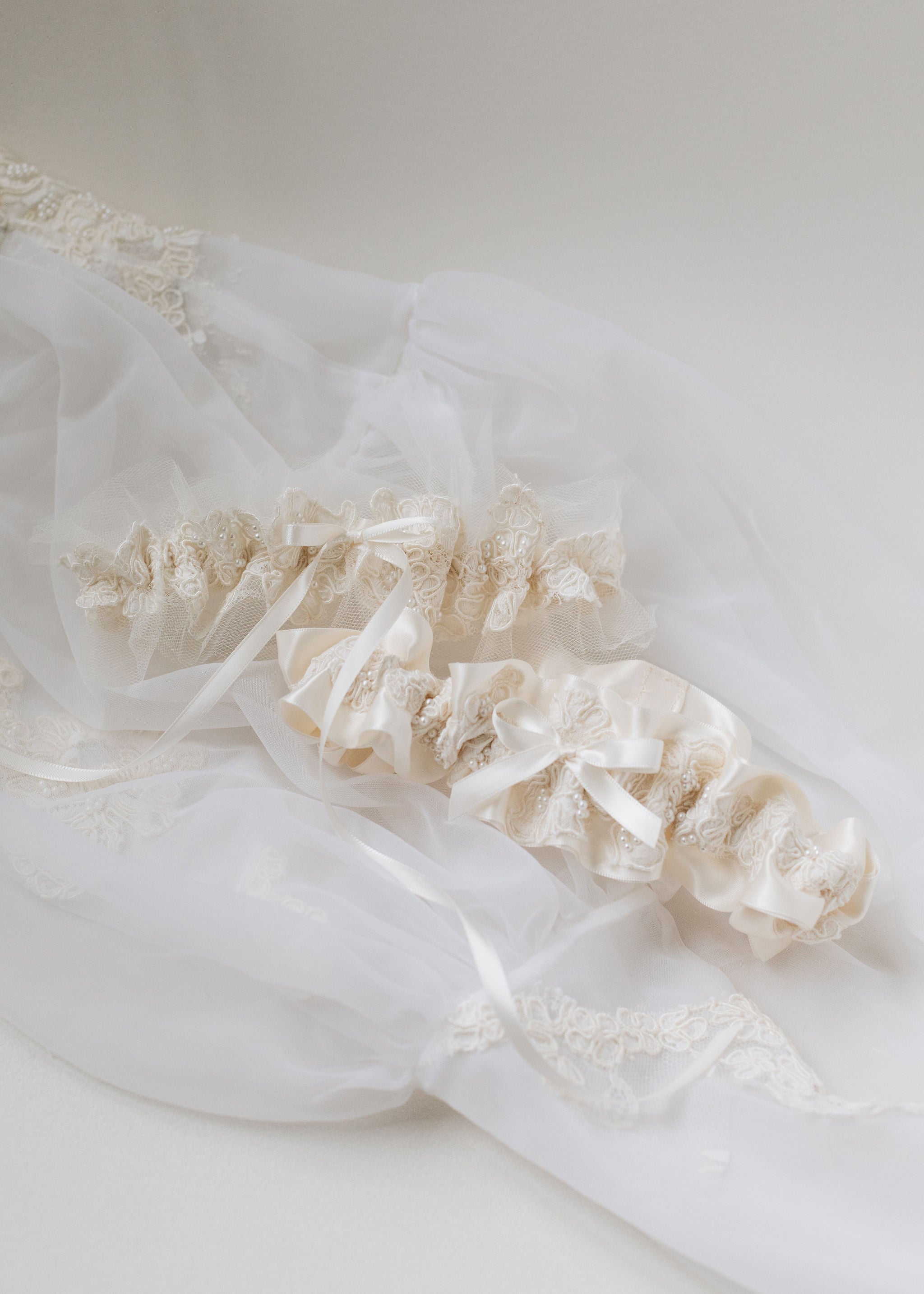 what to do with mother's wedding dress - wedding garters w pearls & lace handmade from the dress sleeves by expert bridal heirloom designer, The Garter Girl