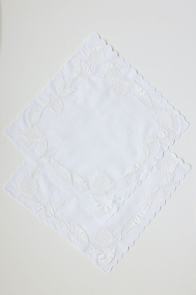 Wedding Handkerchiefs Made From Dress for Grandmothers by The Garter Girl