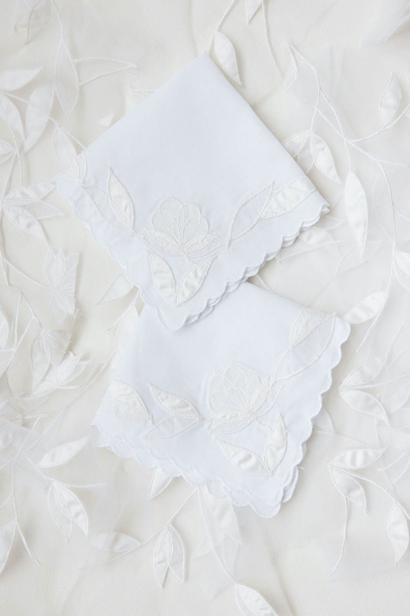 Wedding Handkerchiefs Made From Dress for Grandmothers by The Garter Girl