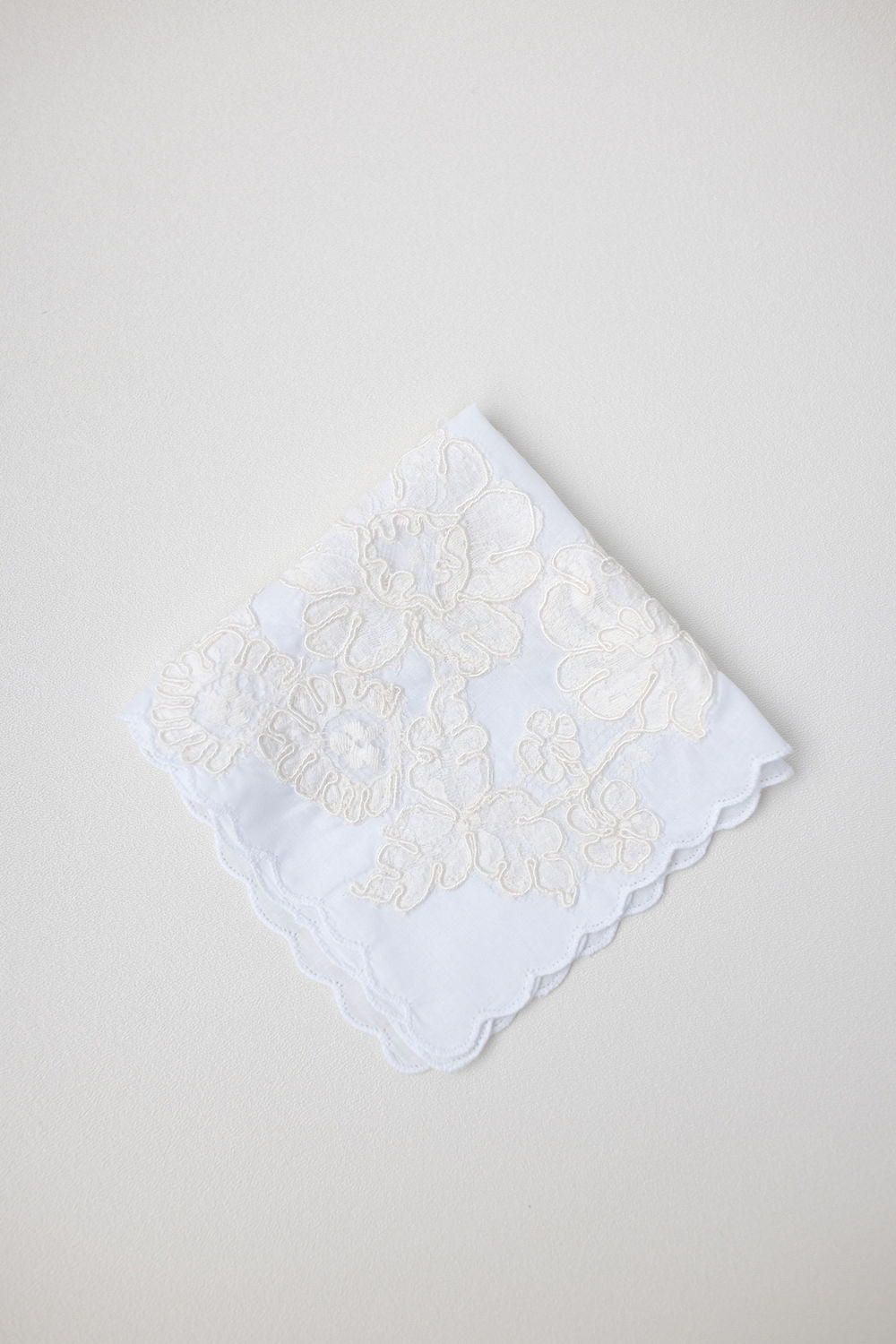 lace wedding handkerchief accessory heirloom handmade from mom's wedding dress by The Garter Girl