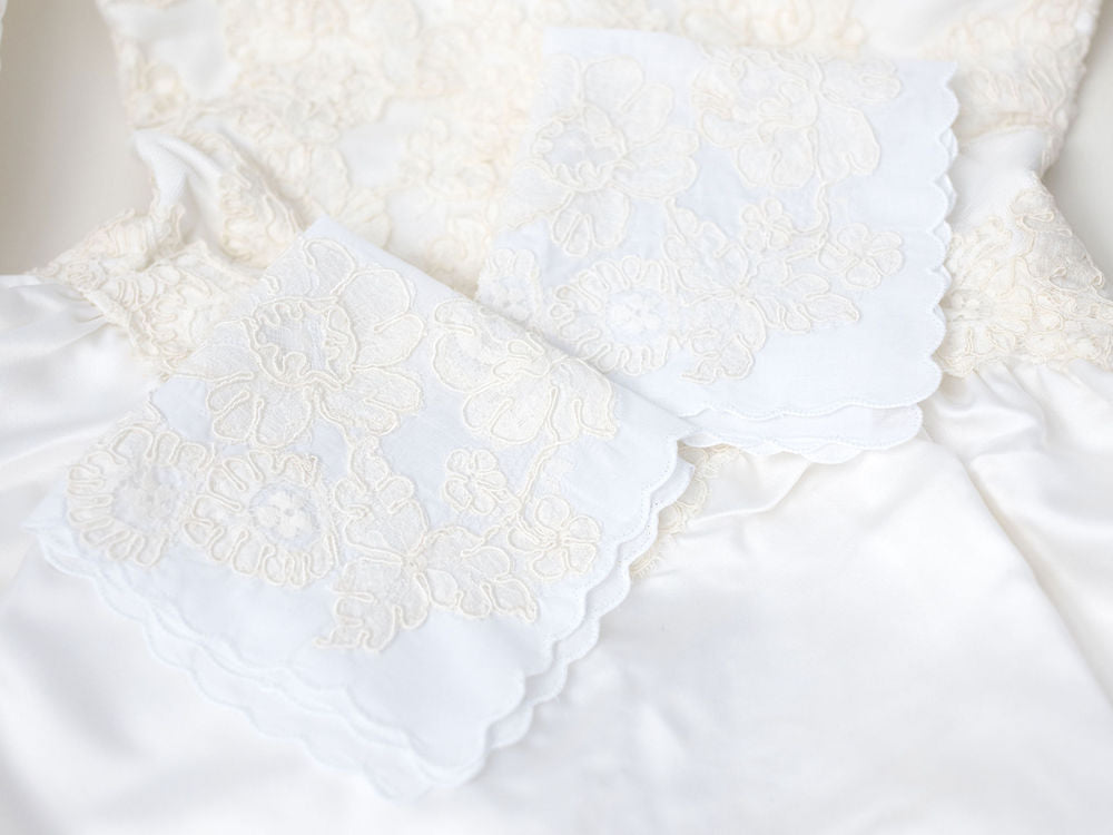 2 lace wedding handkerchief accessories handmade by The Garter Girl