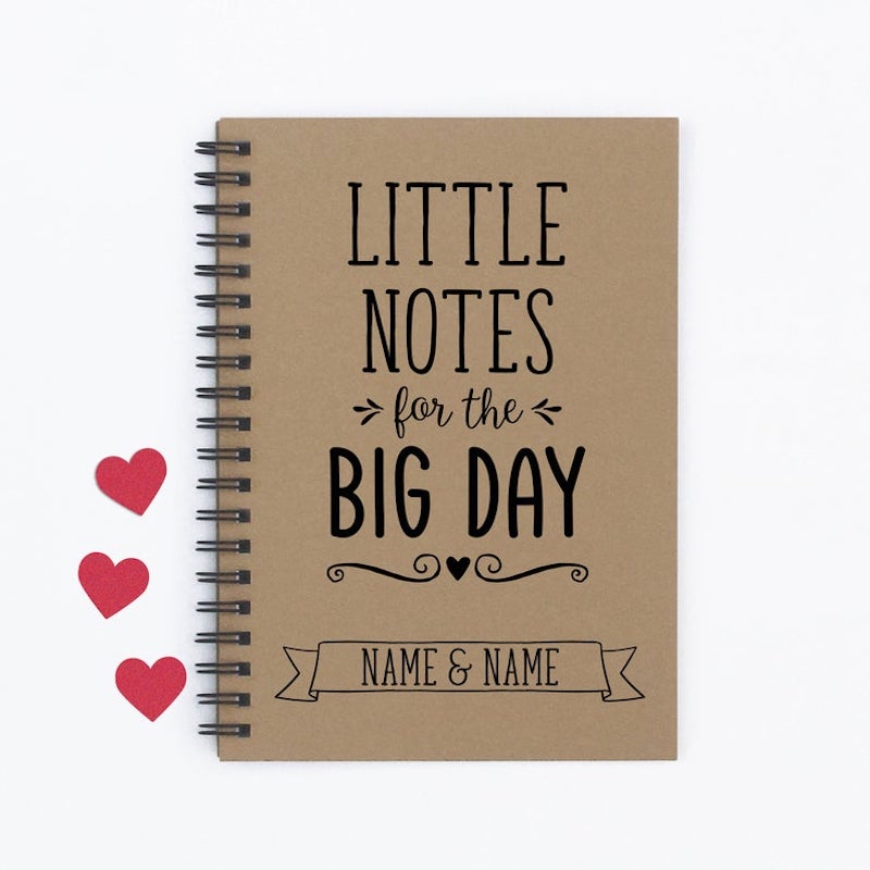 wedding planning notebook gift for engaged couple