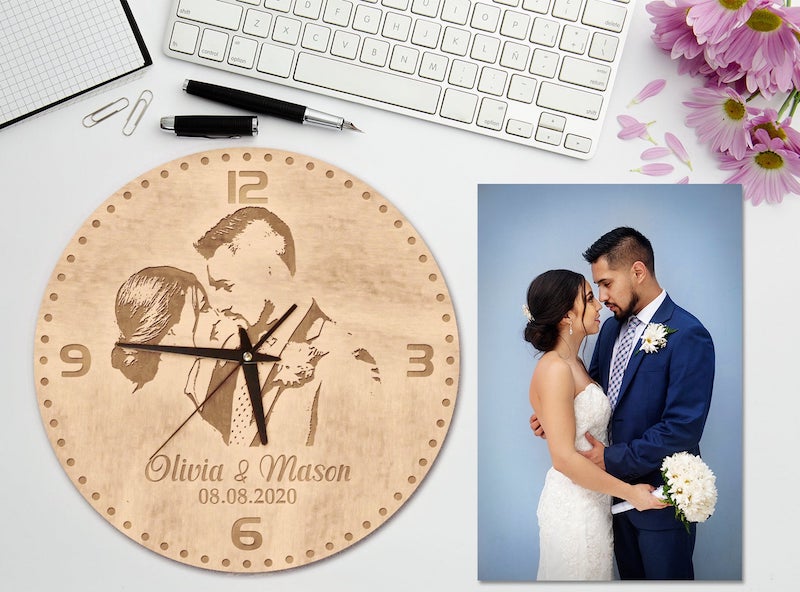 Wedding Photo Clock