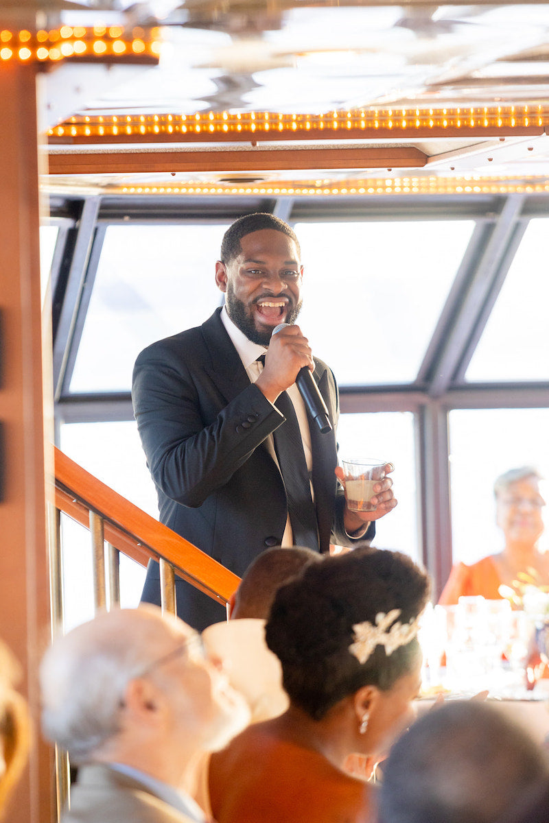 New York City River Boat Wedding Reception Toast The Garter Girl