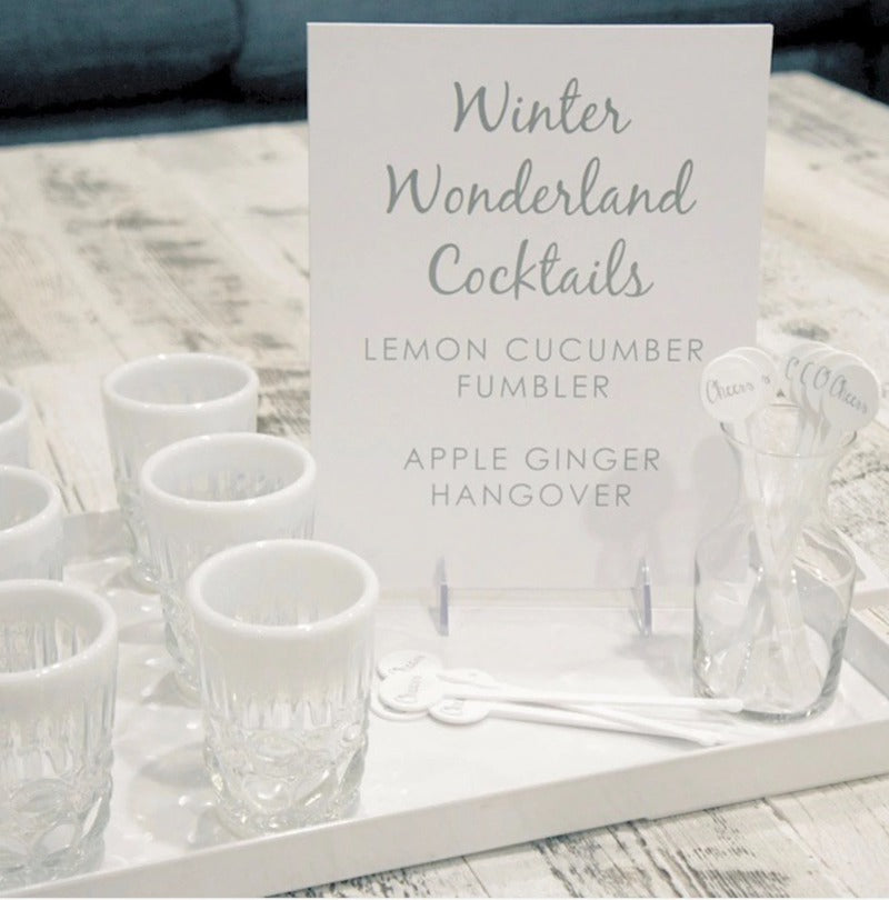 Winter Wonderland Cocktails Sign