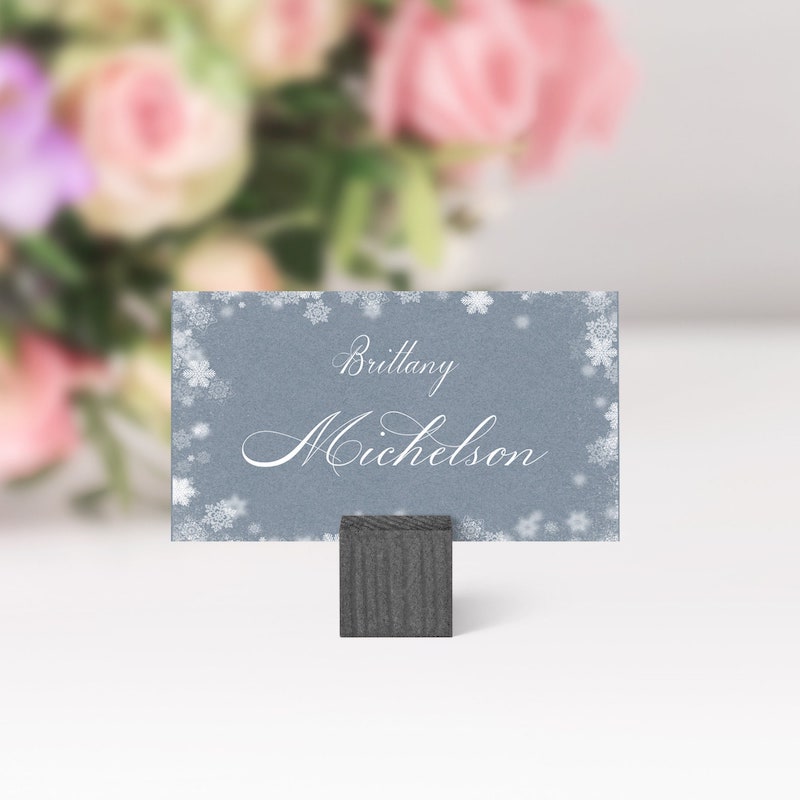 Winter Wonderland Wedding Placecards