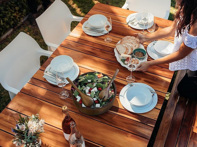 Wood Salad Bowl and Servers