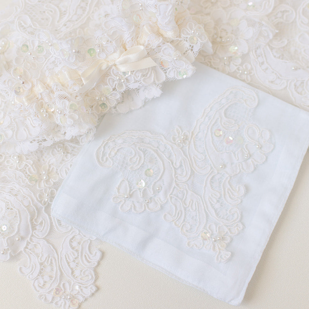 handmade wedding handkerchiefs