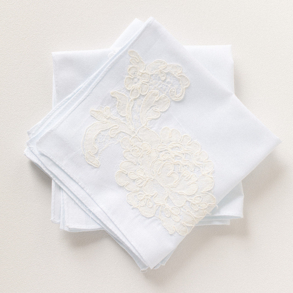 handmade wedding handkerchiefs