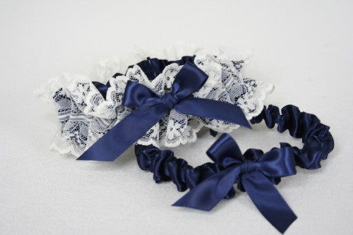 bridal-garter-navy-blue-ivory-lace-The-Garter-Girl.JPG