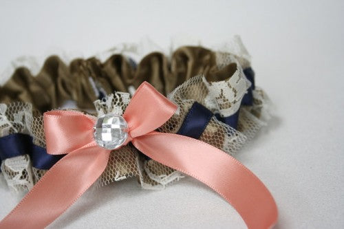 gold-lace-navy-coral-wedding-garter-The-Garter-Girl-1