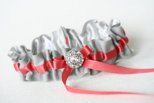 gray-coral-wedding-garter-The-Garter-Girl