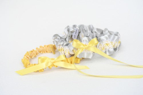 gray-yellow-bridal-garter-set-The-Garter-Girl