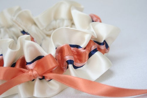 ivory-coral-navy-wedding-garter-The-Garter-Girl-3