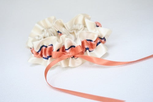 ivory-coral-navy-wedding-garter-The-Garter-Girl-5