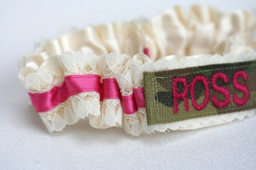 military-wedding-garter-hot-pink-lace-The-Garter-Girl-1-3