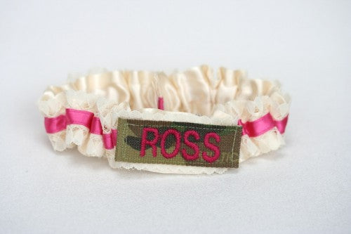 military-wedding-garter-hot-pink-lace-The-Garter-Girl-1