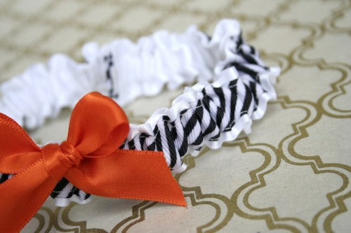 modern-wedding-garter-white-black-orange-The-Garter-Girl-3