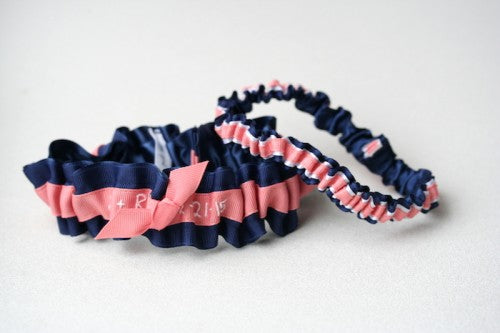 navy-coral-white-wedding-garter-embroidered-The-Garter-Girl