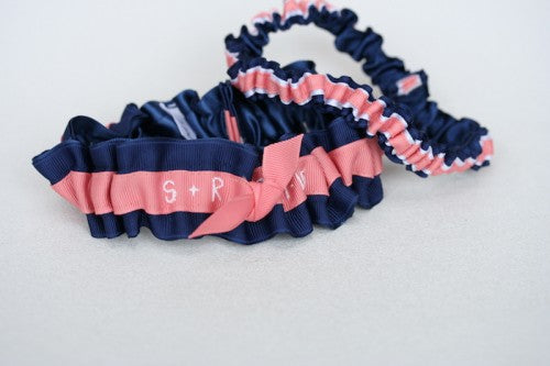 navy-coral-white-wedding-garter-embroidered-The-Garter-Girl1