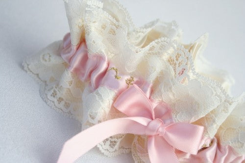 pink-ivory-gold-wedding-garter-The-Garter-Girl