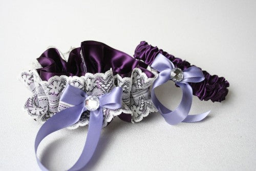 purple-lace-wedding-garter-set-The-Garter-Girl