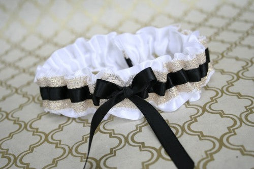 stylish-wedding-garter-white-gold-black-The-Garter-Girl-1