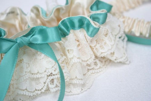 turquoise-wedding-garter-set-ivory-lace-The-Garter-Girl