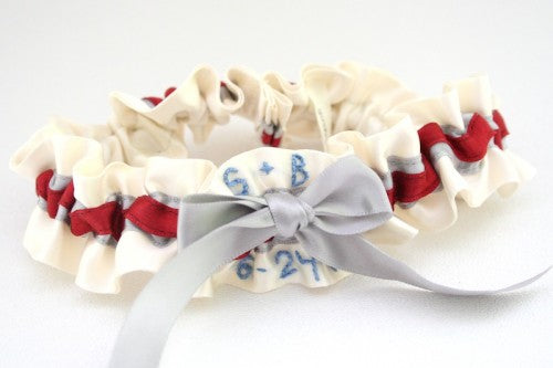 unique-ivory-red-and-gray-wedding-garter