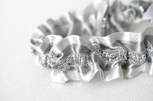 wedding-garter-gray-silver-sparkle-The-Garter-Girl