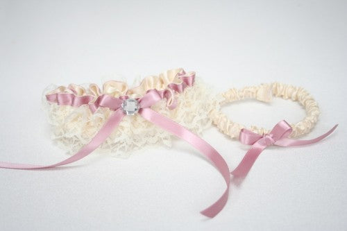 wedding-garter-ivory-lace-pink-sparkle-The-Garter-Girl-2