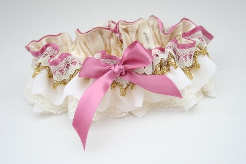 wedding-pink-gold-metallic-garter-The-Garter-Girl