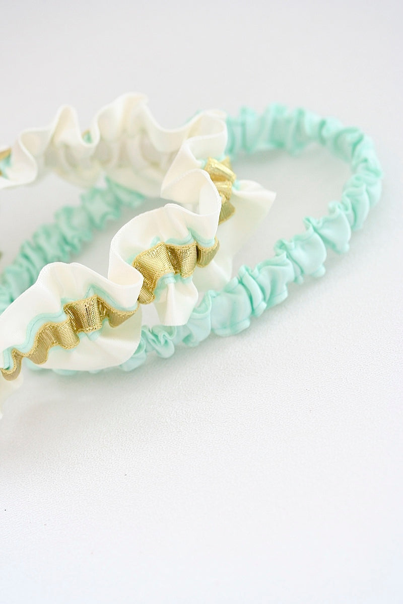 gold-mint-wedding-garter-The-Garter-Girl