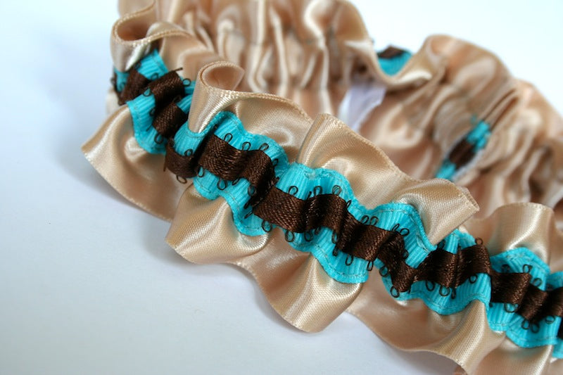 gold-turquoise-and-brown-chic-wedding-garter