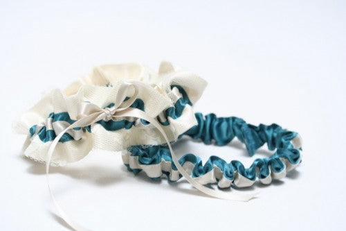 ivory-lace-teal-oatmeal-bridal-garter-The-Garter-Girl