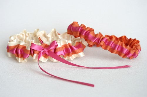 pink-and-orange-wedding-garter-set-The-Garter-Girl3