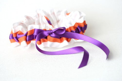 white-orange-purple-wedding-garter-The-Garter-Girl1